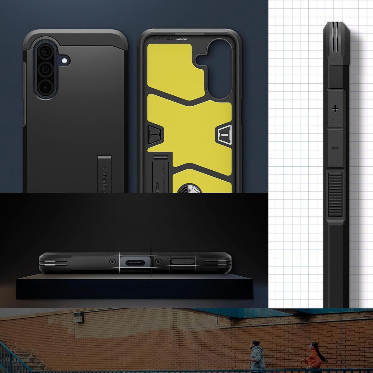 Etui Spigen Tough Armor do Samsung Galaxy A36 5G, czarne
